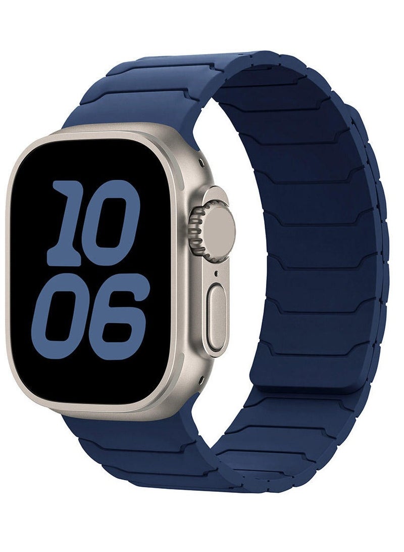 TEMPO Magnetic Silicone Bands Compatible with Apple Watch 49mm 46mm 45mm 44mm 42mm Soft Silicone Replacement Loop Wristband for iWatch Ultra 3 2 1 SE Series 11 10 9 8 7 6 5 4 3 - Image 1